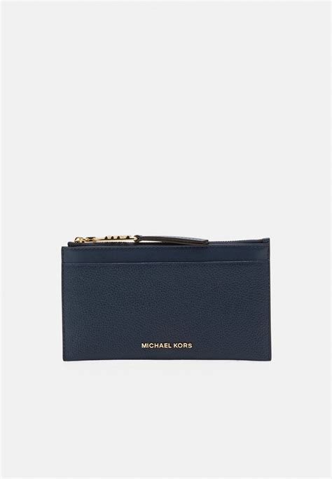 michael kors portemonnee donkerblauw|Michael Kors wallet.